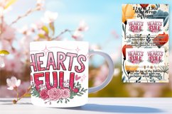 Trendy 15oz Mug Wrap Png Template , Valentines Product Image 1