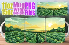 Beautiful Spring Views Mug Wrap - Sublimation Design Product Image 1