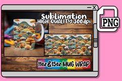 Embroidered Spring Scene Mug Sleeve - 15oz 11oz Product Image 1