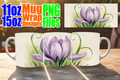 Bright dreams 11oz 15oz sublimation wrap, Flowers Product Image 1