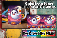 Dreamy vibes 11oz 15oz sublimation wrap, Ghost Product Image 1