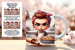 Stunning 11oz Mug Wrap Png Artwork , Girl Grumpy Product Image 1