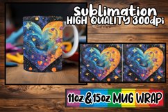 Heart Patterned Coffee Cup - Sublimation Product Image 1