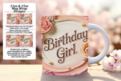 Delightful 15oz Mug Wrap Png Template , Girl Quote Product Image 1