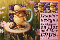 Vibrant 3D Easter Bunny Mug Sublimation 11oz Product Image 1