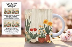 Retro Spring Blossom Mug Sublimation Art Product Image 1