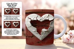 3D Heart Hole in Wall Mug Sublimation - Love's Embrace Product Image 1