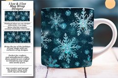 Winter&#039;s Glistening Charm: Snowflakes Sublimation Magic Product Image 1