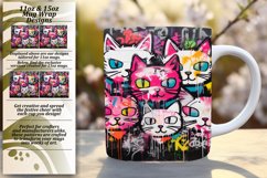Colorful Cat Companions: Mug Wrap Delights Product Image 1