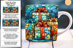 Holiday Elegance: Stained Glass Mug Sublimation Product Image 1