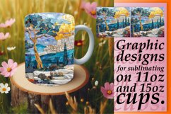 Golden Glitz Mug Wrap: Springtime Sublimation Product Image 1