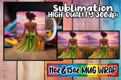 Radiant love 11oz 15oz sublimation wrap, Women Product Image 1