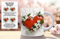 Springtime Sweetness: Heart Hole Mug Wrap Product Image 1