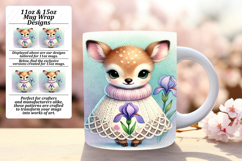 Sublime 11oz Mug Wrap Png Template , Cute Animals Product Image 1