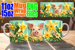 Joyful Easter 3D Mug Sublimation - Color Burst Product Image 1