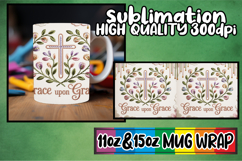 Breathtaking style sublimation 11oz 15oz mug wrap, Christian Product Image 1