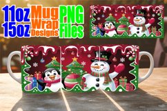 Perfect start sublimation 11oz 15oz mug wrap, Santa Product Image 1