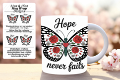 Fun 15oz Mug Wrap Png Artwork , Butterfly Product Image 1