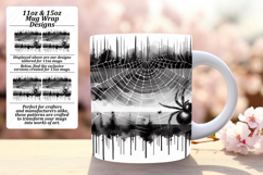 Charming 15oz Mug Wrap Png Template , Halloween Product Image 1