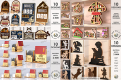 3D Reading Mega Bundle Lasercut. Books SVG. Library decor Product Image 5