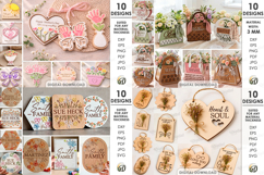 3D Mother's day Mega Bundle Laser cut. Grandma gift SVG Product Image 5