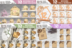 3D Wedding Mega Bundle Laser cut. Wedding decoration SVG Product Image 5