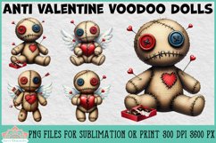 Anti Valentine Voodoo Dolls | Sublimation or Print Clipart Product Image 1