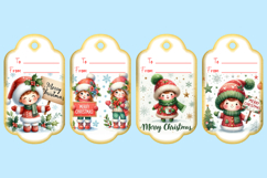 Printable Christmas Gift Tags with Merry Christmas sign Product Image 2
