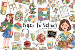 Back To School Supplies Clipart Product Image 1