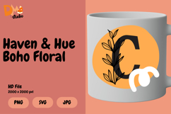 Haven &amp; Hue Boho Floral Monogram Product Image 1