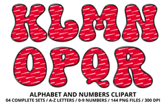 Baseball Sport Alphabet png clipart, baseball letters doodle Product Image 3