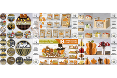 3D Autumn Mega bundle laser cut. Fall home decor SVG Product Image 4