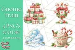 Gnome Train Clipart Holiday Express Clip Art Christmas Product Image 1