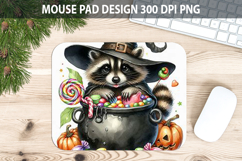 Watercolor Raccon Mouse Pad Sublimation - Animal PNG Product Image 1