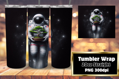 Creative 20oz Tumbler Wrap for Gifts , Astronaut Product Image 1