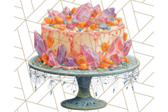 Realistic Halloween Cake Clipart PNG, Spooky Desserts Product Image 5