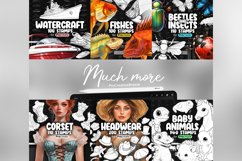 200 Procreate Headwear Stamp Brushes Product Image 13