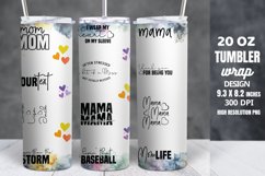Mothers Day Tumbler Wrap 20 oz Skinny Tumbler Sublimation Product Image 1