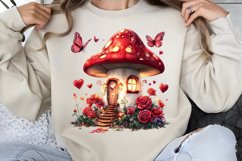 Valentines Day Fairy Houses Clipart PNG Product Image 1