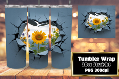 Chic 20oz Tumbler Design for Gifts , 3D Heart Product Image 1