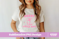 Sassy Little Soul Vintage Funny Sarcastic Coquette Cat PNG Product Image 2