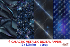 Dark black blue sparkly digital paper Iridescent texture Product Image 1