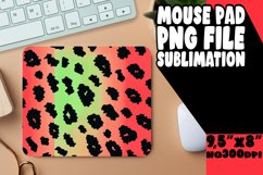 Colorful Glittery Leopard Print Mouse Pad Design PNG Product Image 1