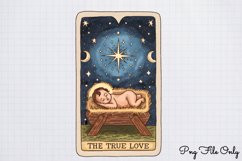 Christmas Tarot Card Clipart PNG Product Image 1