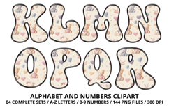 Baby Girl Alphabet PNG Cute Baby Letters &amp; Numbers 300 DPI Product Image 3