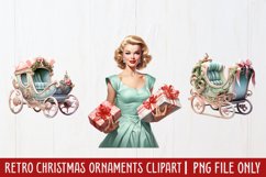 Retro Christmas Ornaments Clipart Product Image 1