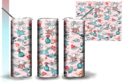 White Rabbit Tea Party Tumbler Sublimation 20 oz Product Image 4
