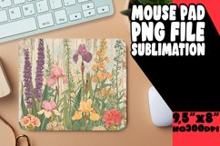Classic Flower Pattern Mouse Pad Sublimation Product Image 1