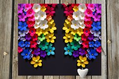 3 D Flowers | 14 Summer Skinny tumbler Sublimation designs Product Image 13