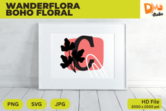 Wanderflora Boho Floral Monogram Product Image 1